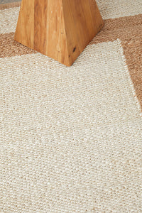 Thumbnail for Maria Sahara Natural and White Jute Coastal Rectangle Rug