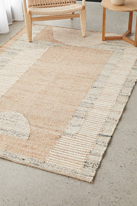 Thumbnail for Soro Sahara Natural Rustic Jute Rectangle Rug