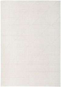 Thumbnail for Shilo Serenade White Modern Geometric Pattern Rug