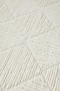 Thumbnail for Shilo Serenade White Modern Geometric Pattern Rug