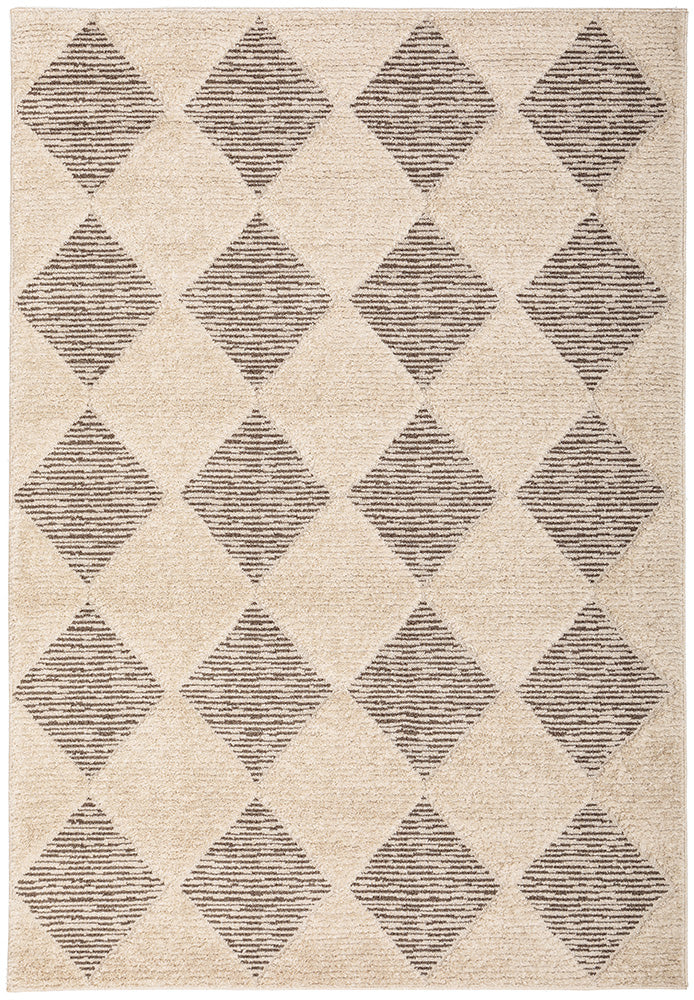 Yuri Serenade Beige Natural Modern Geometric Rug