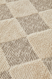 Thumbnail for Yuri Serenade Beige Natural Modern Geometric Rug