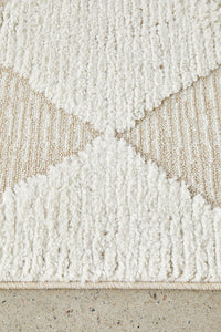 Thumbnail for Yuri Serenade Cream Natural Two-Tone Modern Geometric Rug