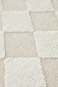 Thumbnail for Yuri Serenade Cream Natural Two-Tone Modern Geometric Rug