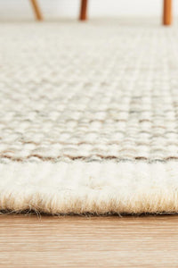 Thumbnail for Erika Scandi Natural Flatweave Wool Rug