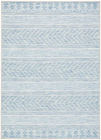 Thumbnail for Tessa Outdoor Blue & White Tribal Pattern Rug