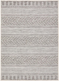 Thumbnail for Tessa Outdoor Grey & White Tribal Pattern Rug