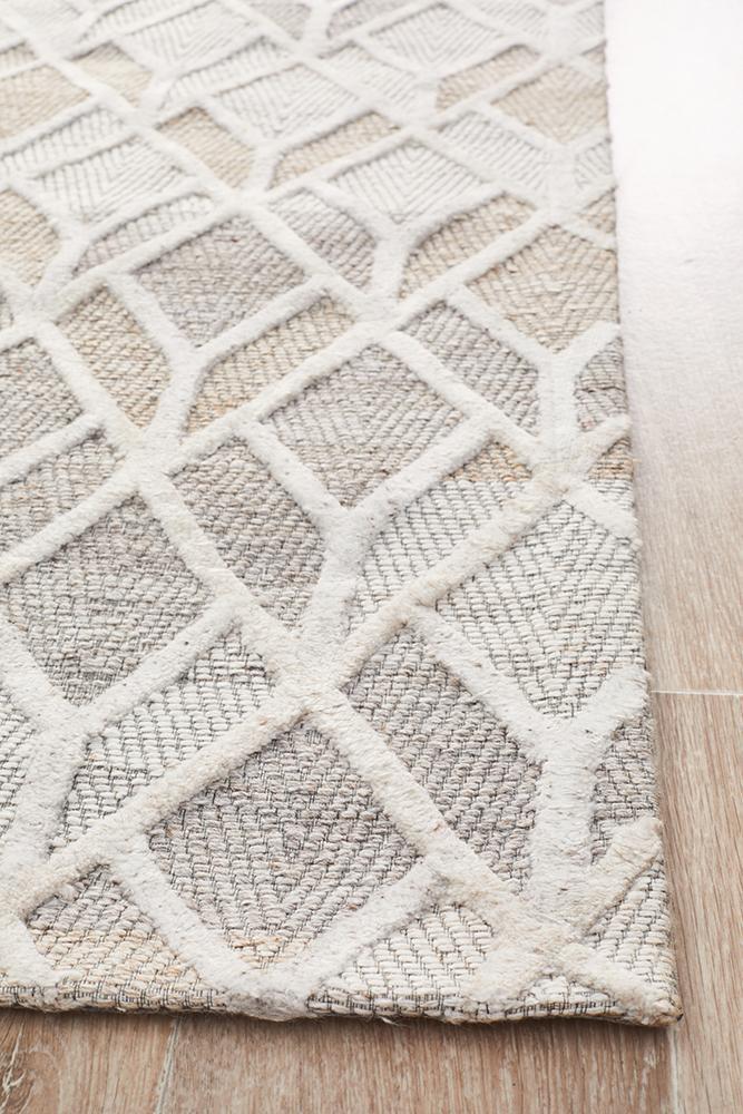 Nevaeh Sand Modern Hand Tufted Rug