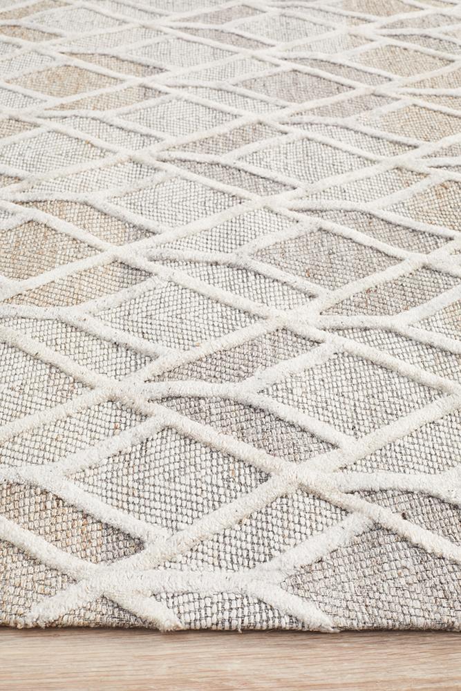 Nevaeh Sand Modern Hand Tufted Rug